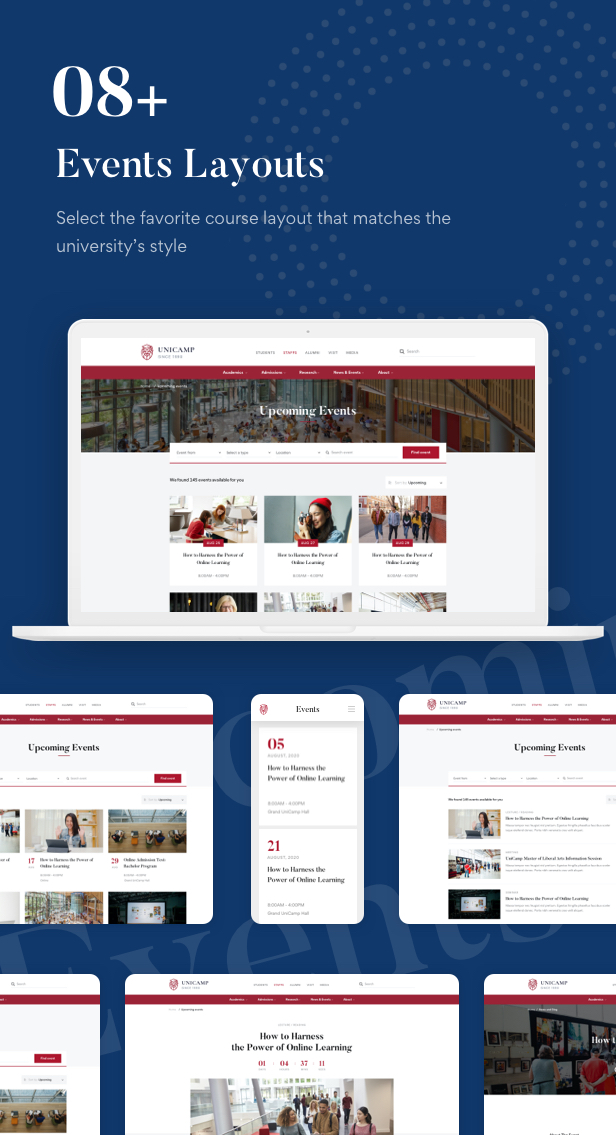 Unicamp - University and College WordPress Theme - 12